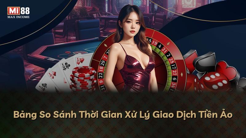 Bảng So Sánh Thời Gian Xử Lý Giao Dịch Tiền Ảo